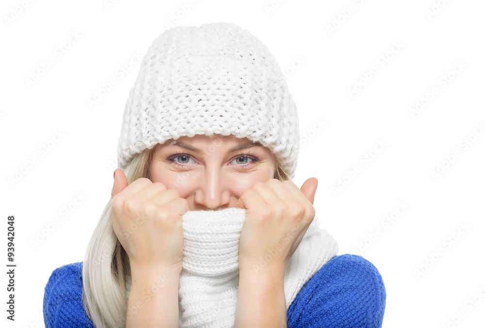 Beautiful girl inwinter clothing. Beautiful girl inwinter clothing.