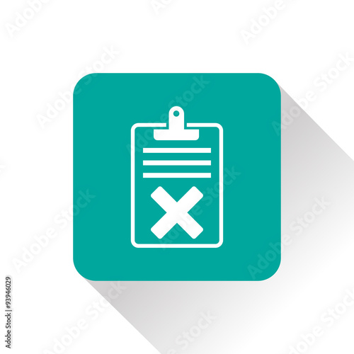 Quality control related vector icon. Fail