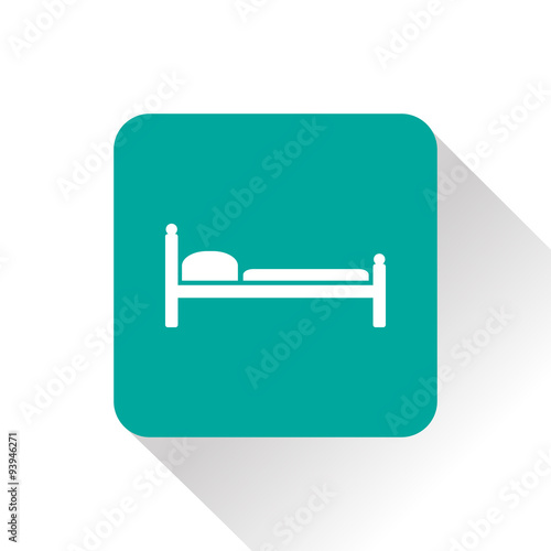 bed green vector icon #93946271