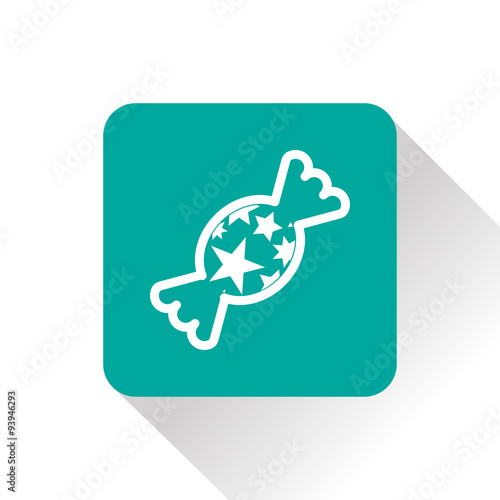 Candy with stars icon