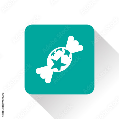 Candy with stars icon