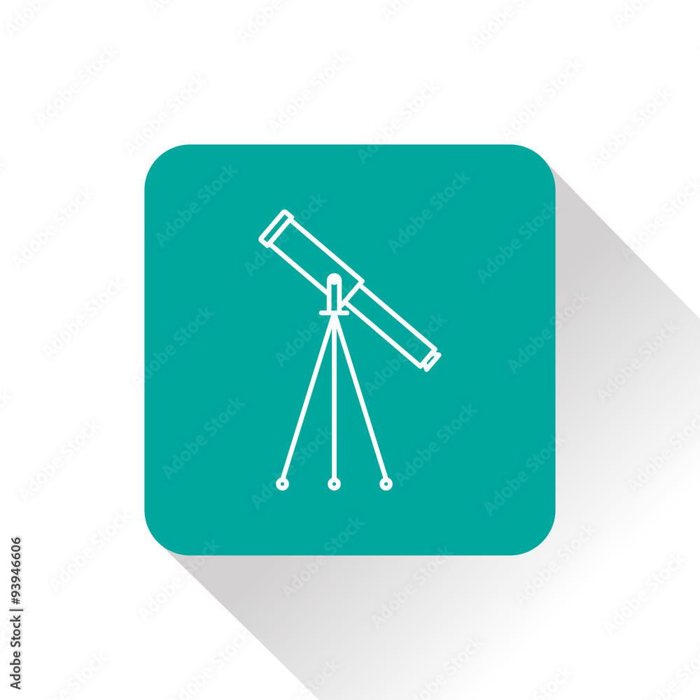 Telescope web icon, vector illustration Telescope web icon, vector illustration
