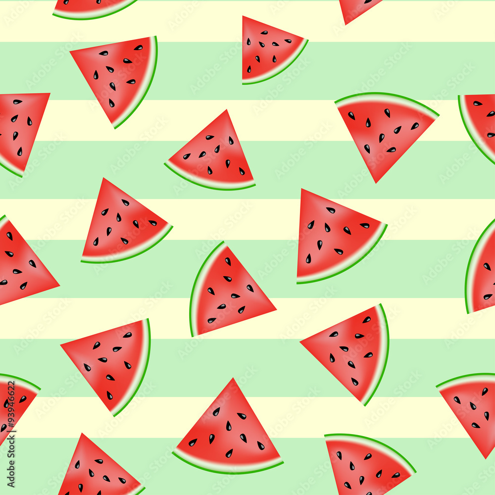 Pieces of watermelon pattern