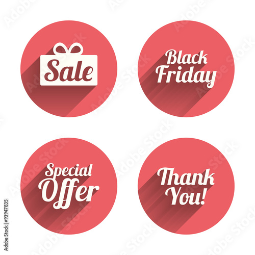 Sale icons. Special offer symbols