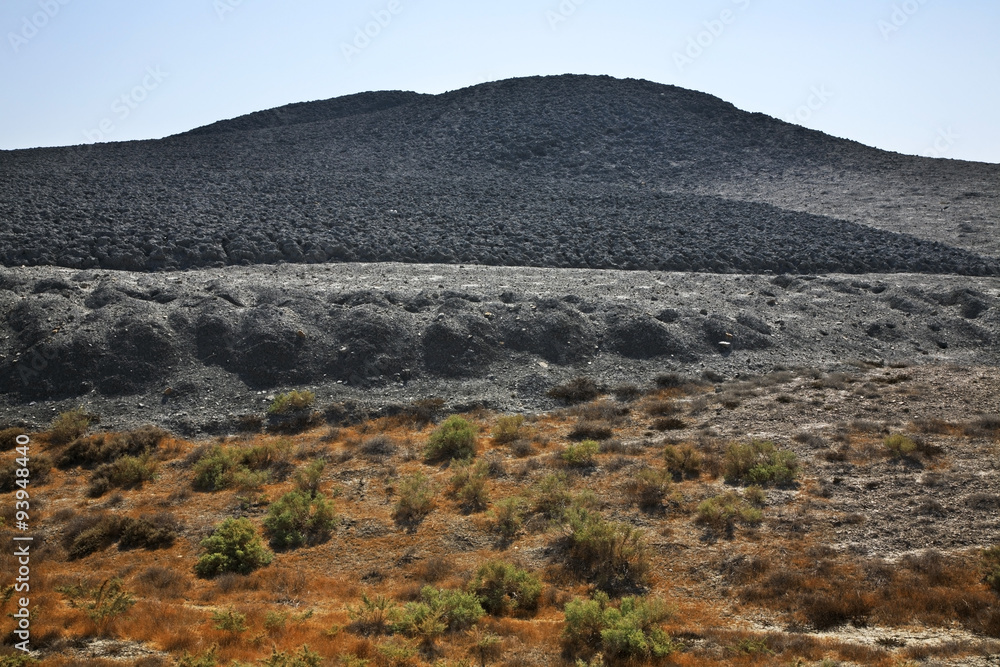 Mud volcano in Lokbatan near Baku. Azerbaijan Mud volcano in Lokbatan near Baku. Azerbaijan