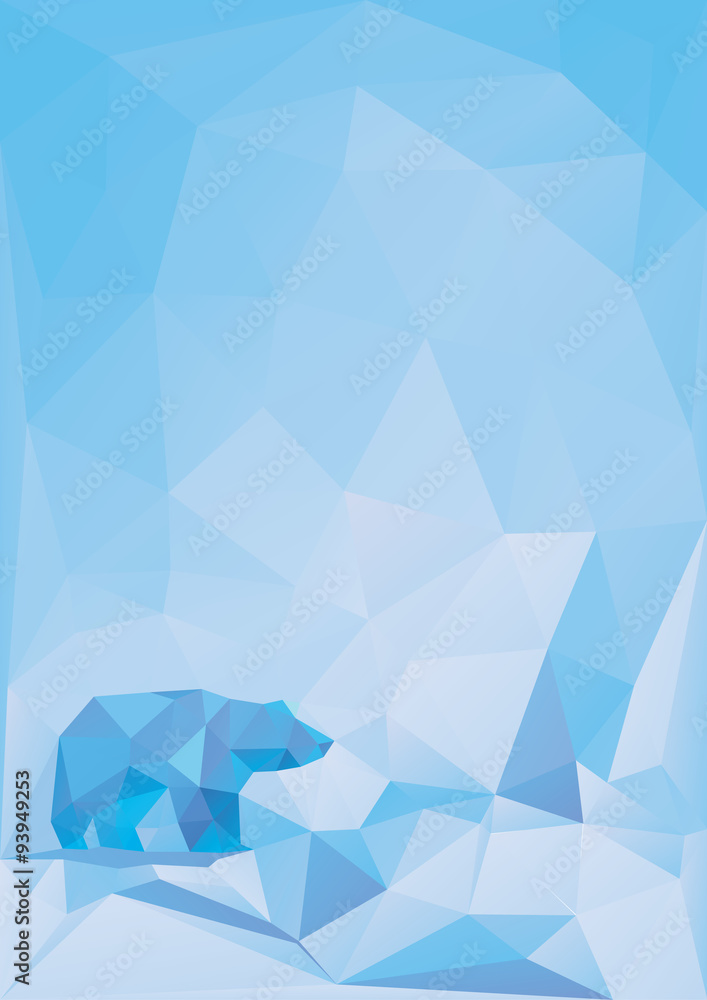 Obraz premium Modern vector bear