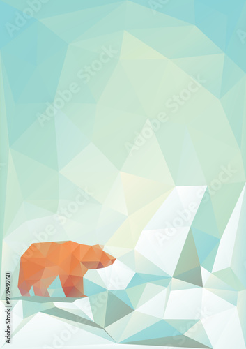 Modern vector bear
