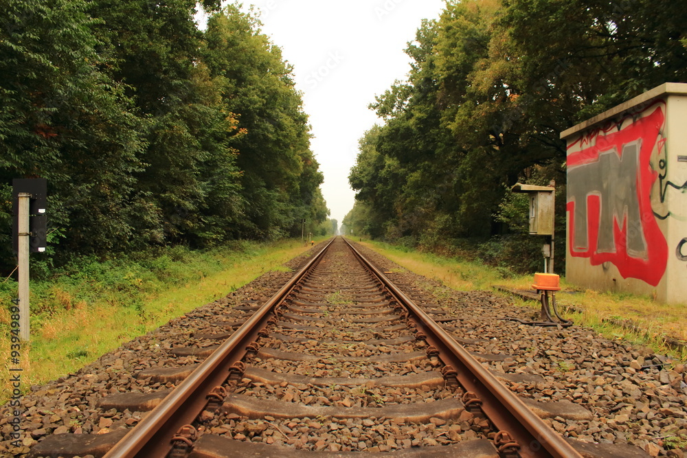 Obraz premium Reise auf Schienen