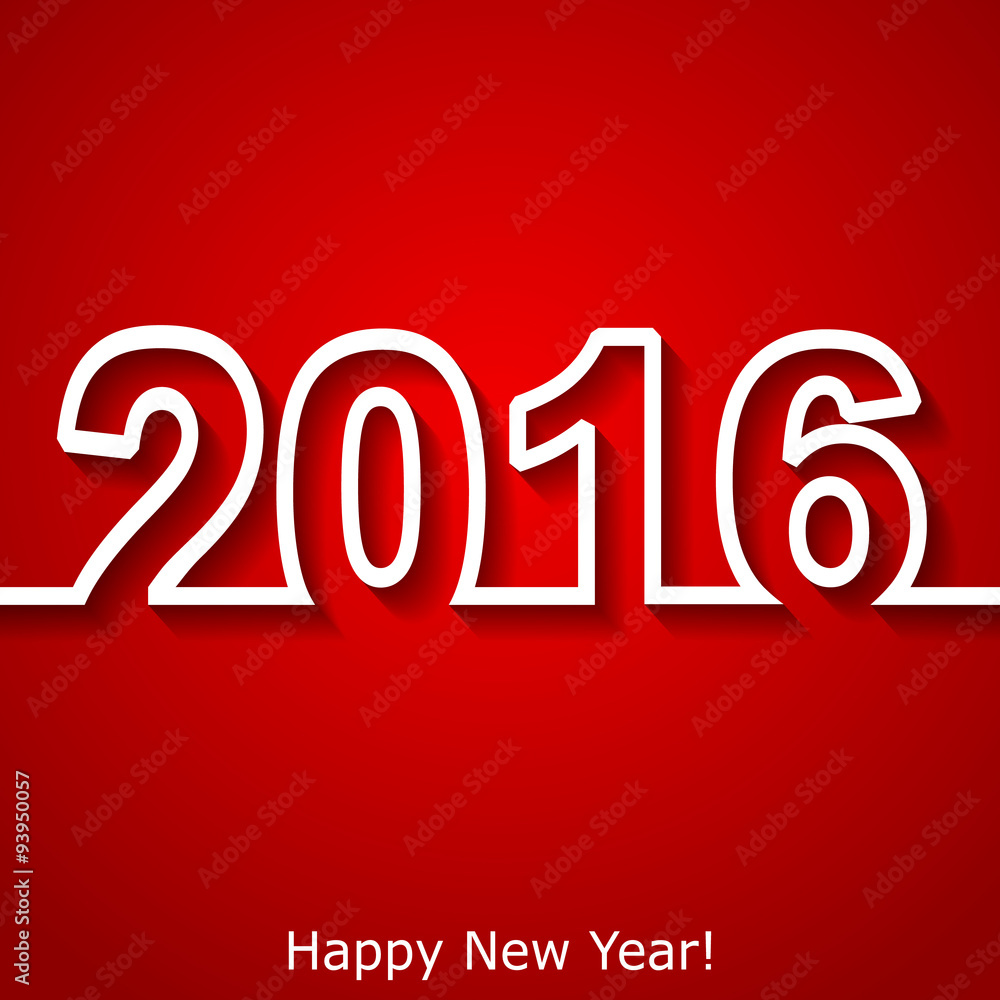 Creative New Year 2016 text design Creative New Year 2016 text design