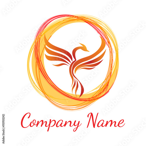burning phoenix logo