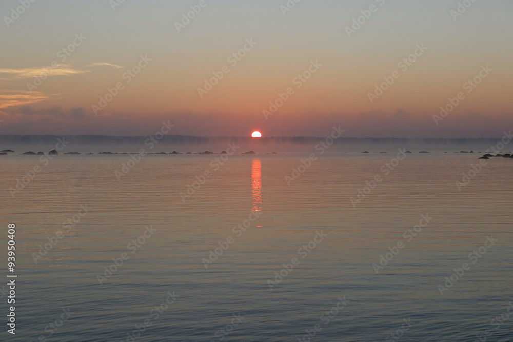 Obraz premium Calm pastel sunrise