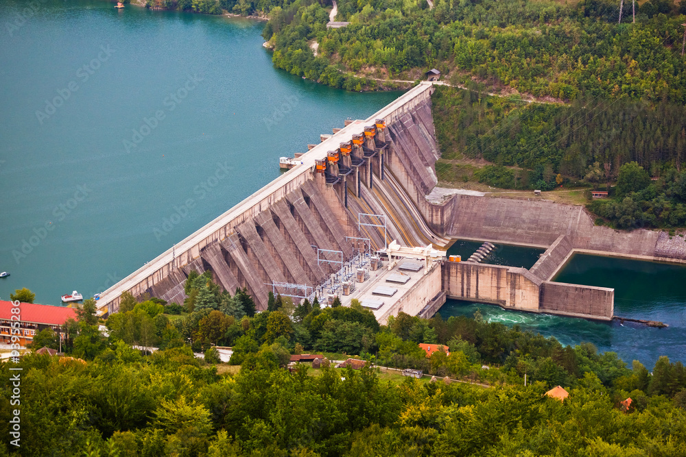 Dam on River Drina - Serbia