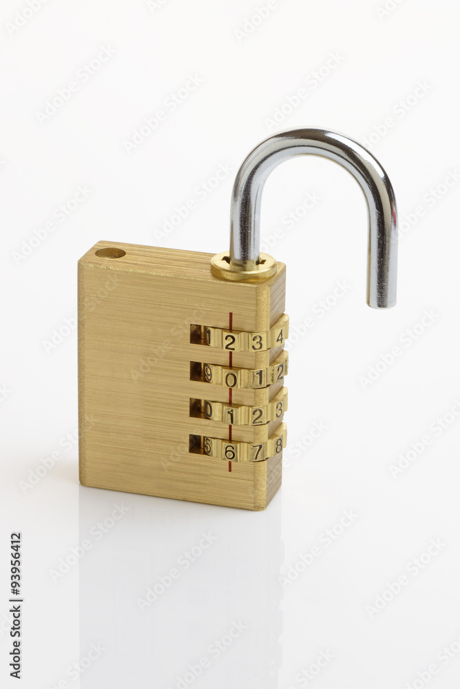 New Year Padlock with close up of 2016 on combination New Year Padlock with close up of 2016 on combination