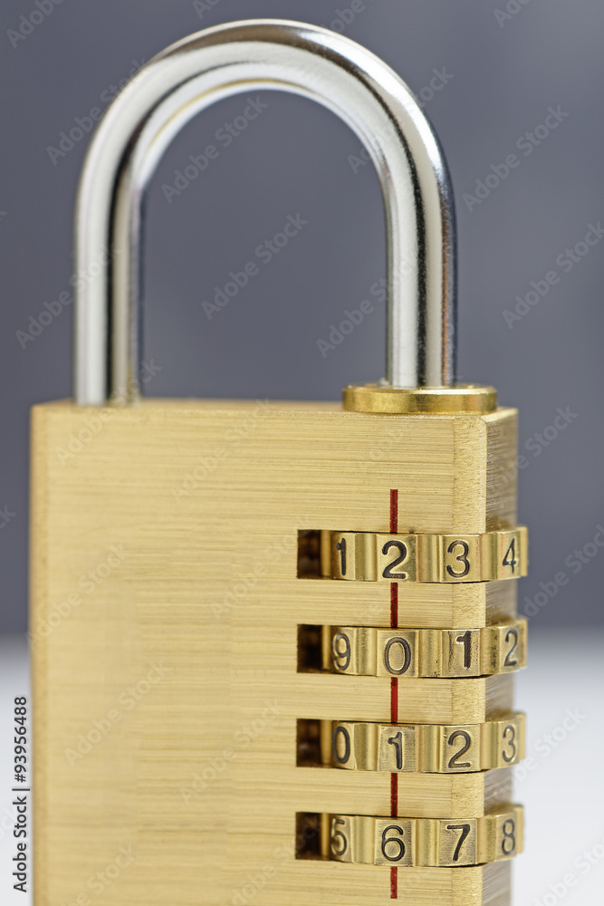 New Year Padlock with close up of 2016 on combination New Year Padlock with close up of 2016 on combination