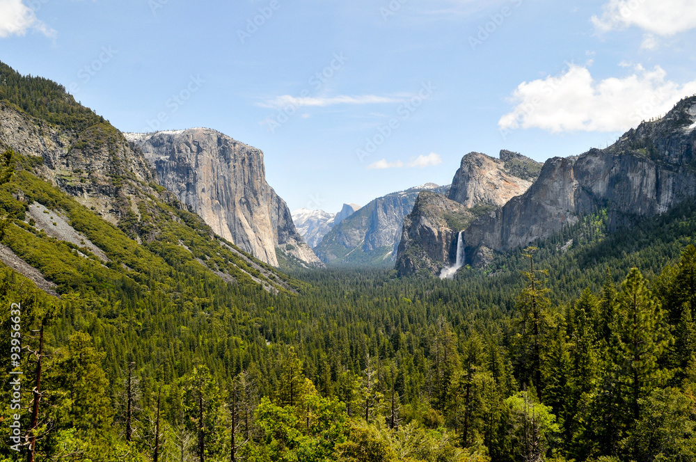 Yosemite National Park and waterfall