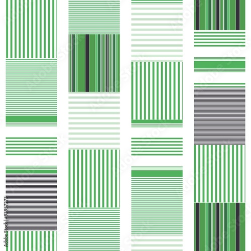 Green Stripes Seamless Pattern