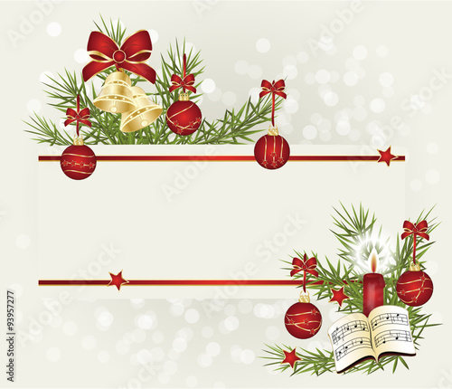 weihnachtliche Grußkarte mit Textfeld