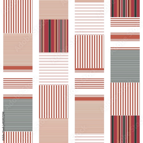 Red Stripes Seamless Pattern