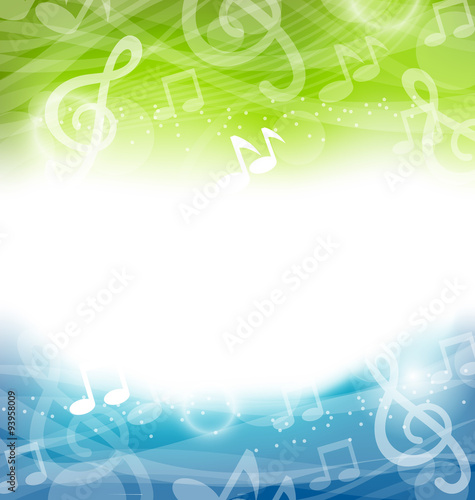 Background with Musical Elements