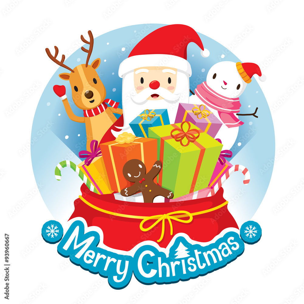 Christmas Circle Banner And Decoration, Merry Christmas, Xmas, Happy New Year, Objects, Animals, Festive, Celebrations Christmas Circle Banner And Decoration, Merry Christmas, Xmas, Happy New Year, Objects, Animals, Festive, Celebrations