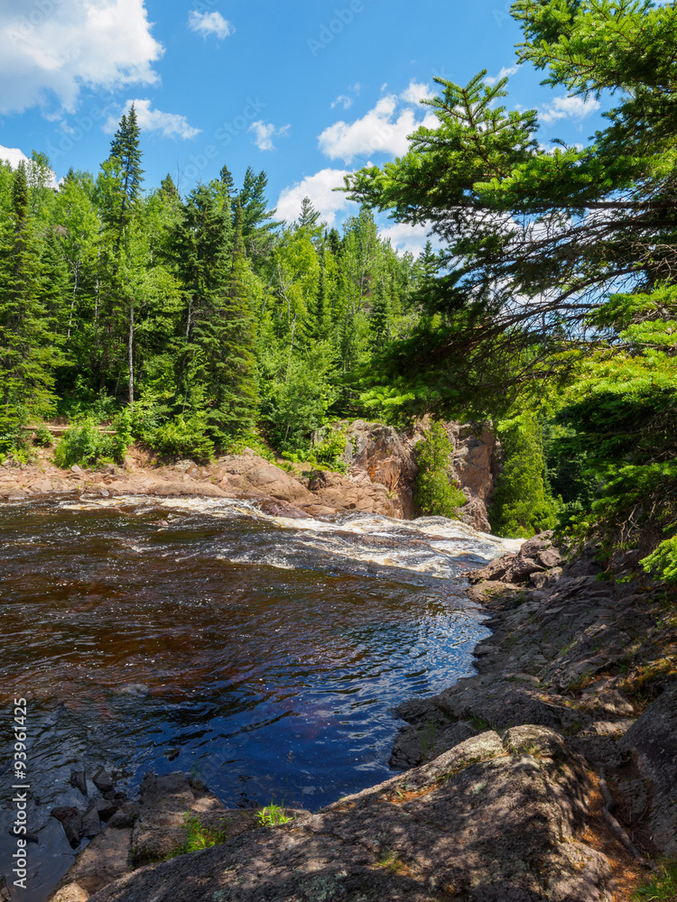 Edge of the HIgh Falls of Baptism River at Tettegouche State Par Edge of the HIgh Falls of Baptism River at Tettegouche State Par