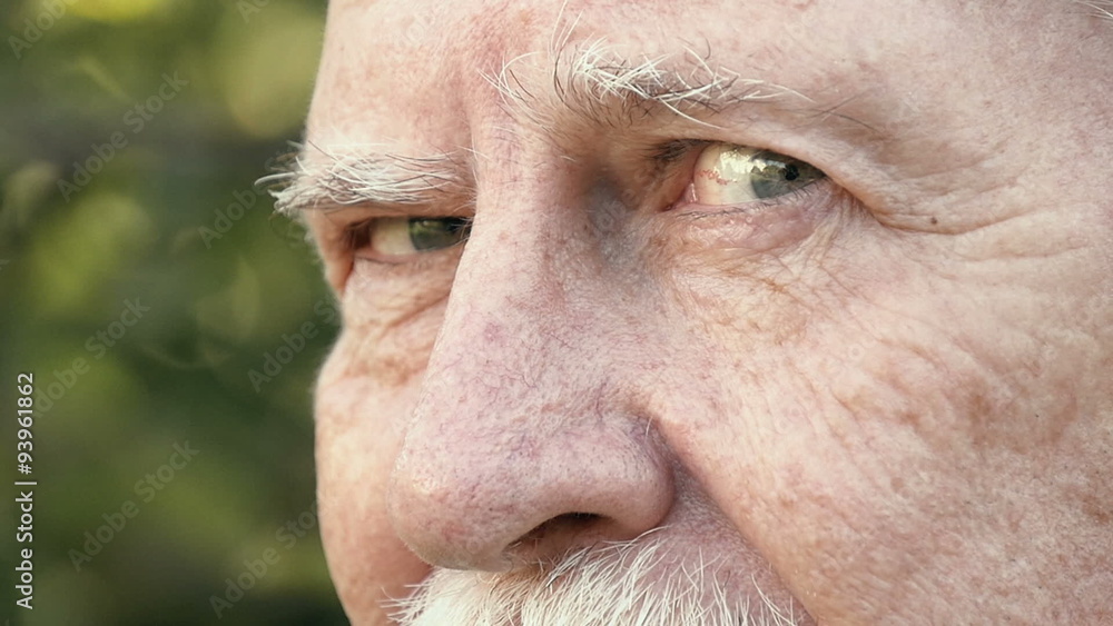 Old Caucasian Man Face Old Caucasian Man Face