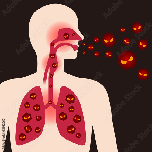 Virus and infection, image illustration