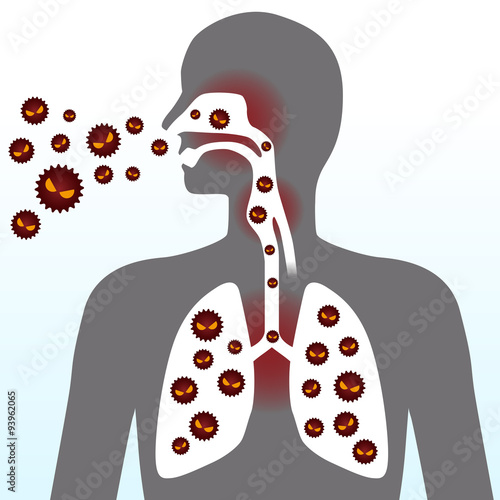 Virus and infection, image illustration
