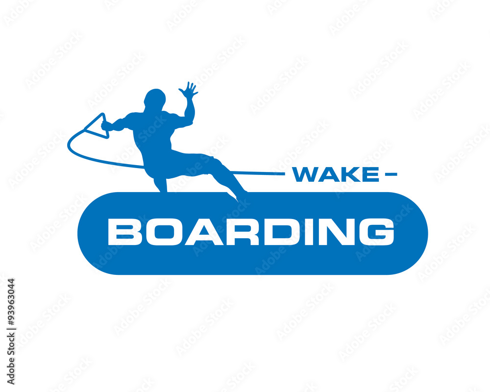wakeboarding logo Stock Vector Adobe Stock