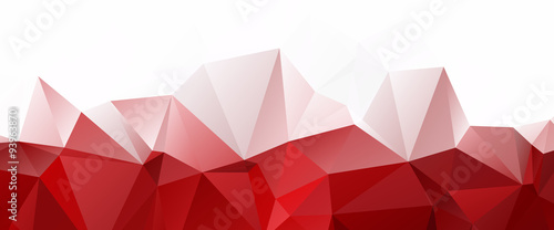White Red Triangular Abstract background
