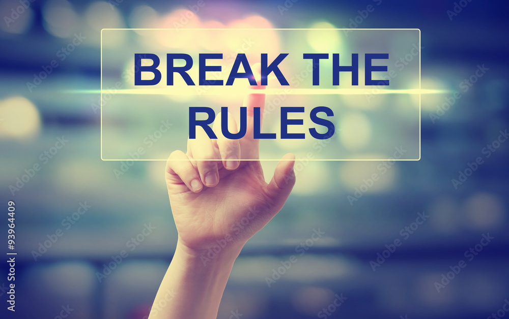 Hand pressing Break The Rules Hand pressing Break The Rules