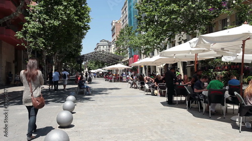 Barcelona Spain street restaurants P HD 050