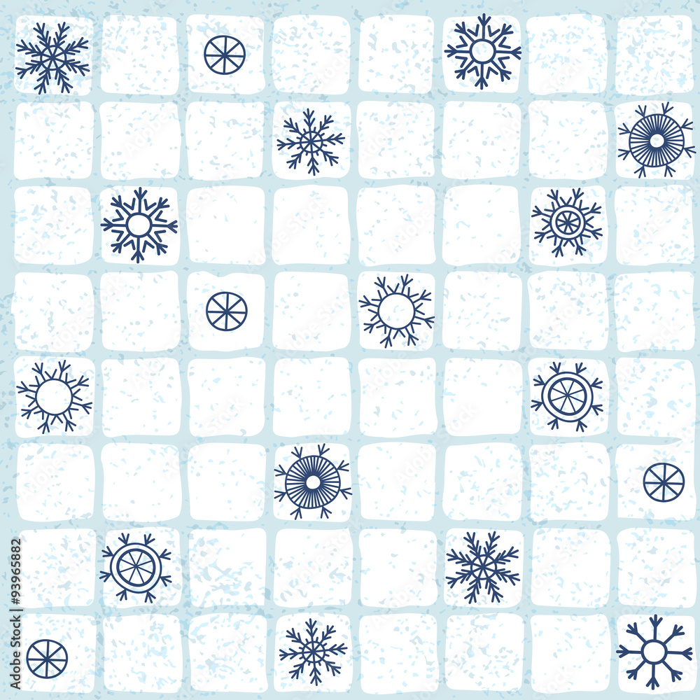 Snowflakes. Winter background. 