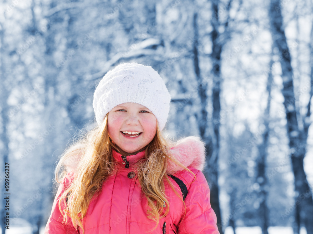 girl in winter park girl in winter park