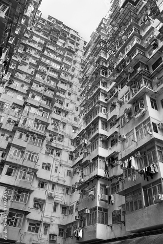 Old apartment building in Hong Kong