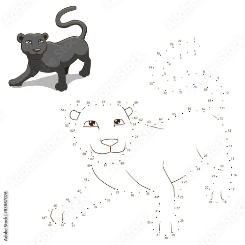 Connect the dots to draw animal educational game