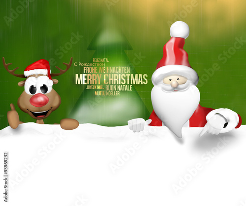 Christmas Santa Claus and H...