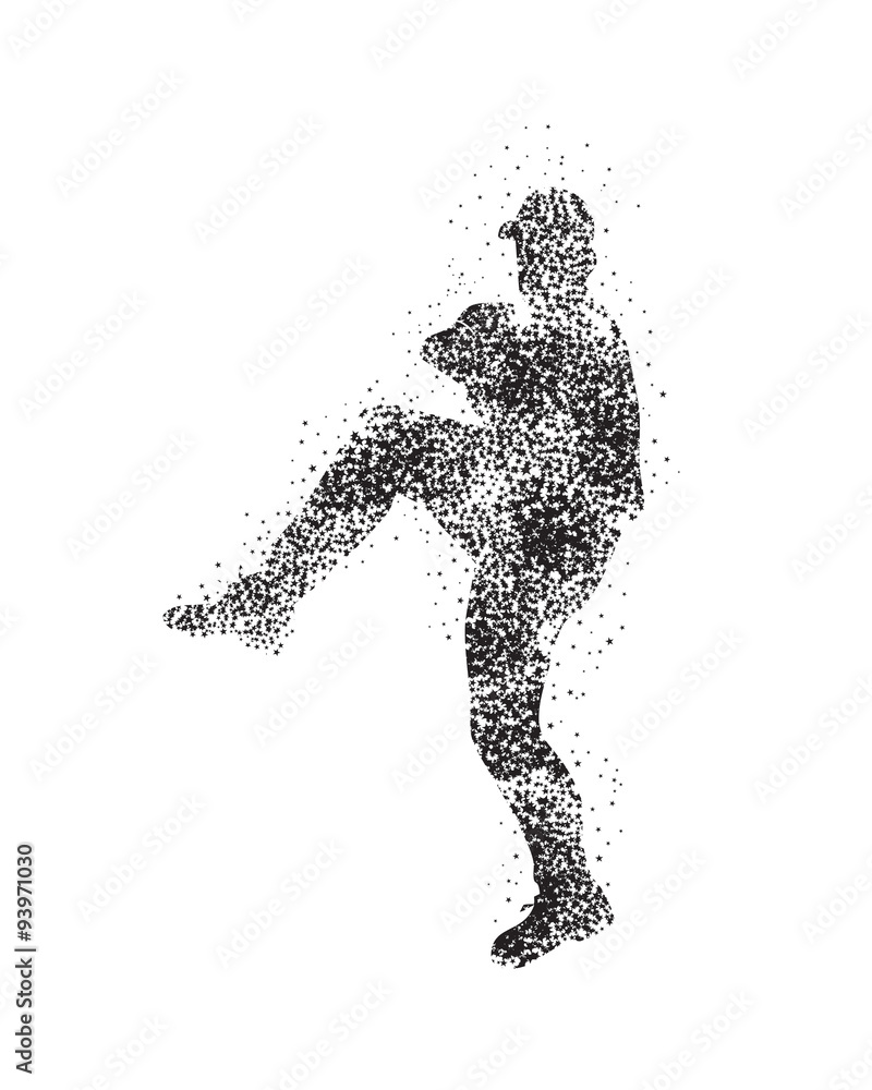 Baseball Players Silhouettes