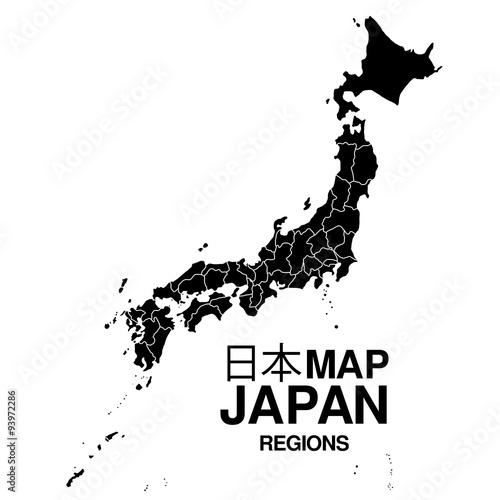 Detailed Japan map
