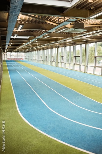 Indoor running track