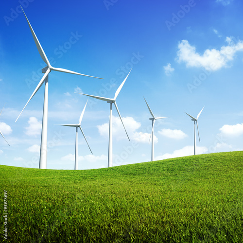 Turbine Green Energy Electricity Technology Concept