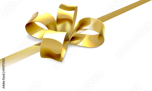 Gold Bow Gift Background