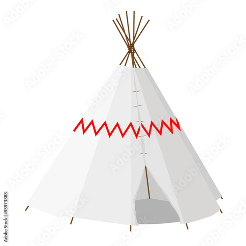 Wigwam with pattern