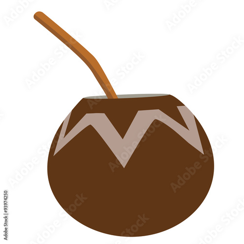 Calabash with bombilla