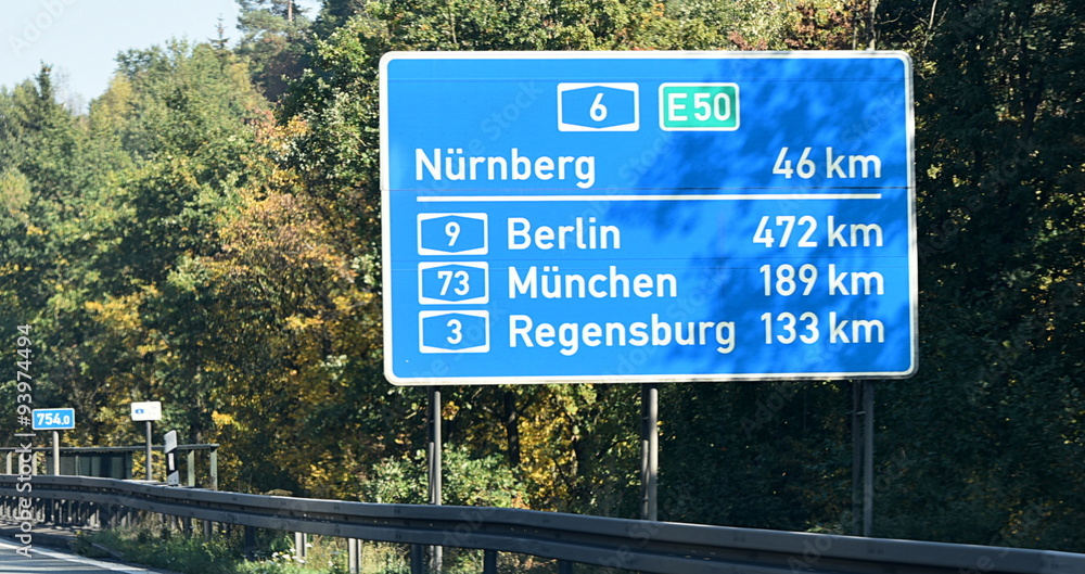 panneau  ...autoroute allemande