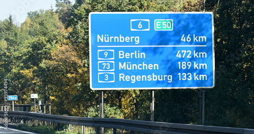 panneau  ...autoroute allemande
