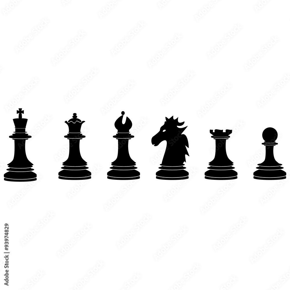 Black chess pieces Black chess pieces