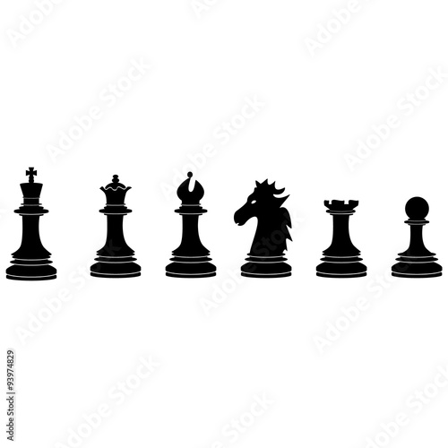 Black chess pieces