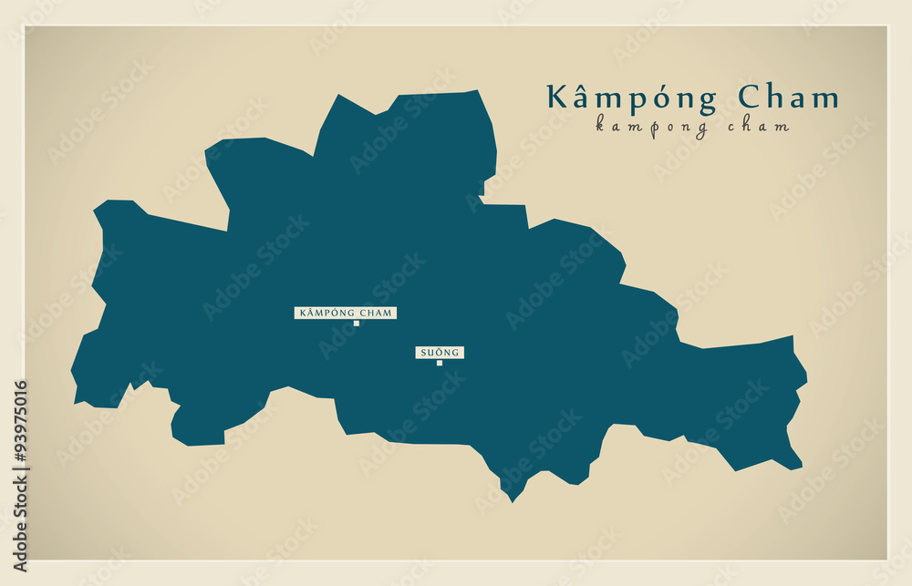 Modern Map - Kampong Cham KH