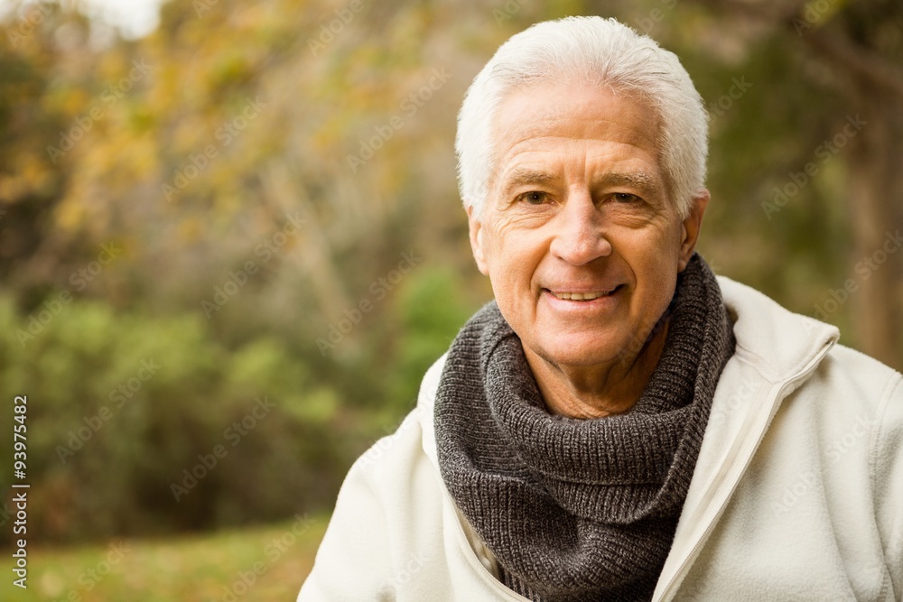 Senior man in the park Senior man in the park